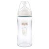Стъклено бебешко шише Nuk Perfect Match+ Temperature Control Sea Horse, 3м+, 240 мл.