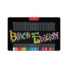 Цветни моливи МОЛИВИ Faber-Castell Black Edition в метална кутия, 36 Цвята