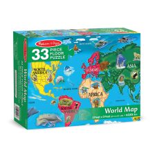 Пъзел Melissa&Doug карта на света 33ч. 10446