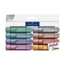 Комплект Текст маркери Faber Castell 8 металик цвята