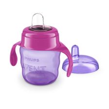 Чаша Avent за лесен преход с дръжки 6М+ 200мл момиче