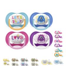 Ортодонтични залъгалки Philips AVENT Ultra Air + стерилизаторна кутия 6-18м Асортимент