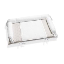 Повивалник текстилен Italbaby White/Dove Grey, 51 х 73 см