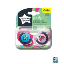 Ортодонтични залъгалки Tommee Tippee FUN STYLE 0-6м, 2 бр.