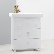 Скрин Italbaby BABY CHIC 3ч. с вана и повивалник Бял