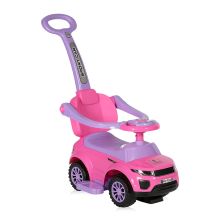 Кола за бутане Lorelli Off Road с дръжка Розова