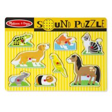 Пъзел със звуци Melissa and Doug Домашни любимци 10730