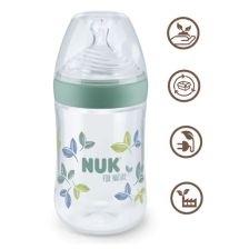 Бебешко шише за хранене силиконово NUK TEMPERATURE CONTROL PP СИЛИКОН 0-6м 260 мл