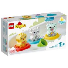 Конструктор LEGO DUPLO My First Забавления в банята-плаващ влак за животни 10965