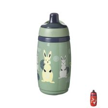 Неразливаща се термочаша със спортен твърд накрайник и дръжка Tommee Tipper SuperStar Insulated Sportee Bottle, с антибактериално покритие Bacshield, 266 мл, 12м+