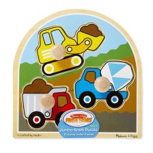 Дървен пъзел Melissa and Doug Камиони 13395