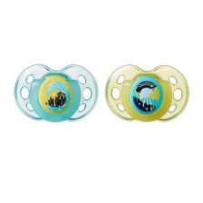 Ортодонтични залъгалки Tommee Tippee NIGHT TIME 18-36м, 2 бр.