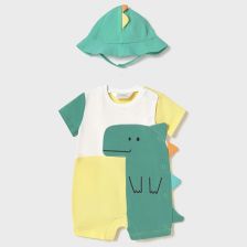 Бебешки гащеризон с къс ръкав и шапка Mayoral 2 части, 2-9 м., 1617