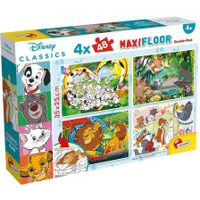 Пъзел Lisciani MAXI FLOOR Disney Класик 4x48 ч.