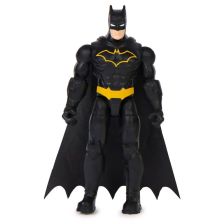 Екшън фигура Spin Master DC Comics Batman, с три аксесоара изненада, Black/Yellow 10 см.