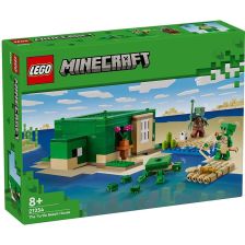 Конструктор LEGO Minecraft Къщата на костенурката на плажа, 21254
