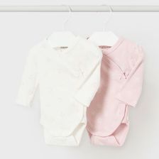 Комплект бебешки бодита Mayoral с дълъг ръкав, 2 бр, 2733