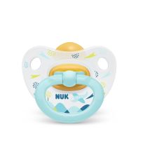 Биберон залъгалка NUK каучук 18+м.,1бр., Хепи Кидс, + кутийка
