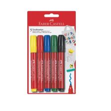Маркер за текстил Faber-Castell 5 Цвята