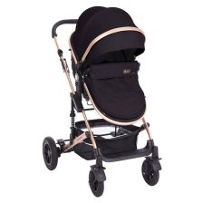 Kомбинирана количка 3 в 1 Kikka Boo с трансформираща седалка Amaia All Black