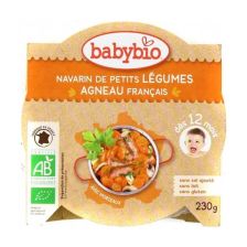 Био меню Babybio - Агнешко със зеленчуци 230гр 12м+