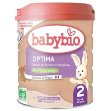 Адаптирано мляко Babybio - Optima 2 6-12 месеца 800гр