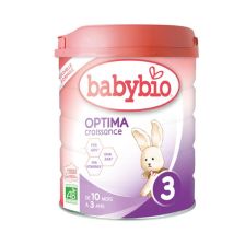 Адаптирано мляко Babybio - Optima 3 10-36 месеца 800гр.