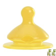 Биберони NIP Cherry Green за шишета Wide-Neck 2 бр., 0 месеца +