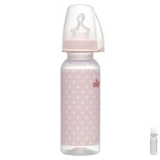 Бебешко шише за хранене NIP Trendy, Flow M, 250 мл, 6 месеца +