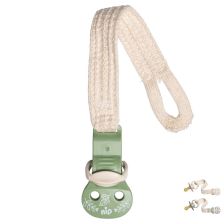 Държач за залъгалка NIP Stay Green, за залъгалки с халка