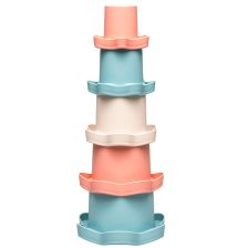 Бебешка играчка NIP Play Green Stacking Cups, 5 бр.