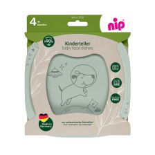 Детски чинии за хранене Nip Eat Green, 2 бр.