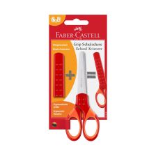 Детска ножица Faber-Castell Grip Червена