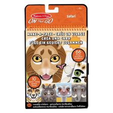 Книжка със стикери на  сафари животни Melissa and Doug 40510