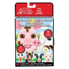 Книжка със стикери с животни от фермата Melissa and Doug 40511