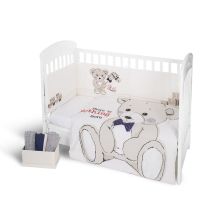 Спален комплект 2 части Kikka Boo 60/120 Teddy Bear с обиколник