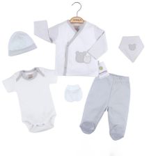 Комплект за изписване CICCIM BABY 5 части Мечета сиво Размер 56 cm 4330