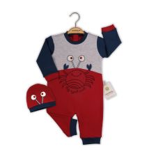 Бебешки гащеризон с шапка Ciccim Baby Рак 4528