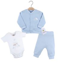 Комплект Ciccim Baby 3 части Мече Син 4589