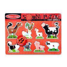 Пъзел със звуци Melissa and Doug Селскостопански животни, 50204