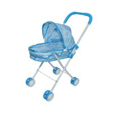 Синя метална количка за кукли Raya Toys