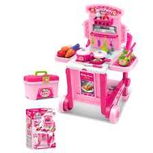 Детска кухня в количка с куфар Raya Toys
