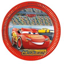 Хартиени чинии Procos CARS 3 8 бр. 23 см