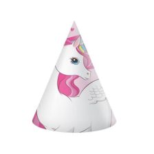 Парти шапки Procos UNICORN RAINBOW COLORS 6 бр