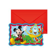 Покани за парти Procos Mickey Mouse 6 броя, с пликове