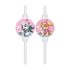 Сламки Procos PAW PATROL SKYE 4 бр 22 см