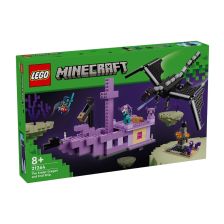 Конструктор LEGO Minecraft Драконът Ендър и корабът на Края 21264