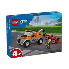 Конструктор LEGO City Влекач и ремонт на спортна кола 60435
