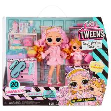 Игрален комплект с 2 кукли MGA L.O.L. Surprise Babysitting Sleepover Party, с аксесоари