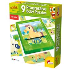 Прогресивни бебешки пъзели Lisciani Carotina Baby Ферма х9